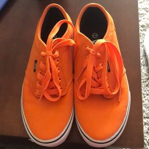 Orange Vans Era Skate Shoes
